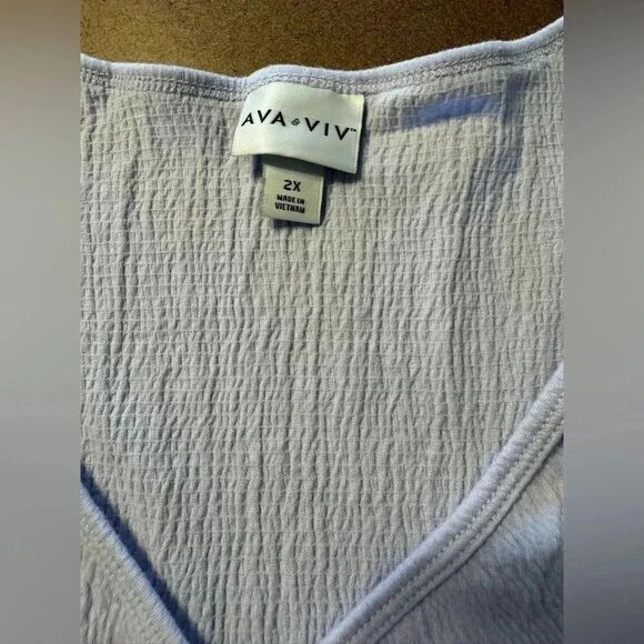 Ava & Viv Women’s Top | Size 2x | Lavender Color - Picture 4 of 5